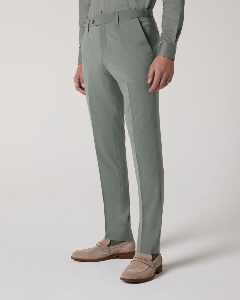 Slim Stretch Wool Blend Tailored Pant, Sage, hi-res